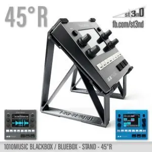 st3nD 3D printed stand for 1010music Bluebox / Blackbox, 45 degree, raised