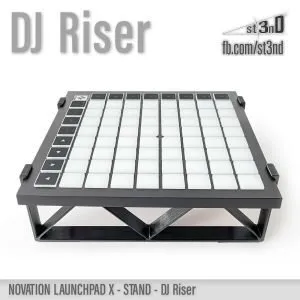 st3nD dj riser 3D printed stand for Novation Launchpad X, alternate product photo (dj controller)