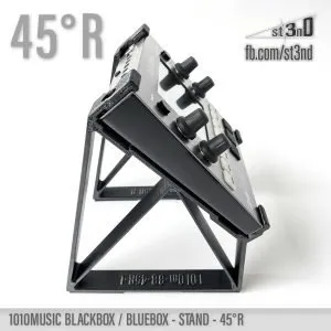 st3nD 3D printed stand for 1010music Bluebox / Blackbox, 45 degree, raised, alternate product photo