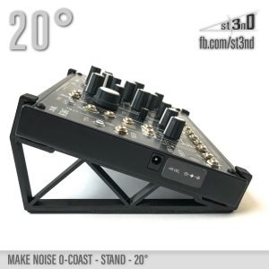 st3nD 3D printed stand for Make Noise 0-coast / 0-ctrl / Strega, 20 degree, alternate product photo