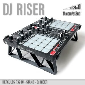 st3nD dj riser 3D printed stand for Hercules P32 DJ (dj accessory)