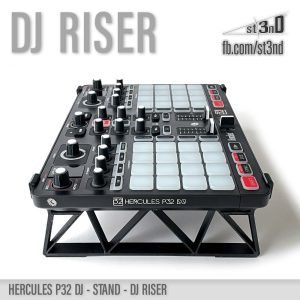 st3nD dj riser 3D printed stand for Hercules P32 DJ, alternate product photo (dj accessory)