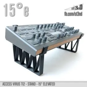 st3nD 3D printed stand for Access Virus Ti2, 15 degree, elevated (synth)