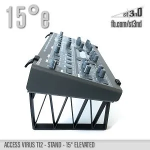 st3nD 3D printed stand for Access Virus Ti2, 15 degree, elevated, alternate product photo (synth)