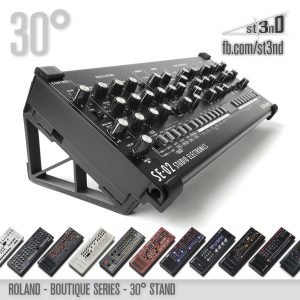 st3nD 3D printed stand for Roland Boutique Synths, 30 degree (home studio)