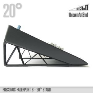 st3nD 3D printed stand for Presonus Faderport 8, 20 degree, alternate product photo (controller)