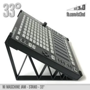 st3nD 3D printed stand for Native Instruments Maschine Jam, 33 degree, alternate product photo (NI maschine)