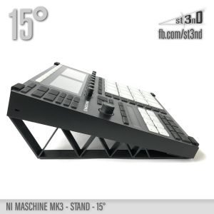 st3nD 3D printed stand for Native Instruments Maschine Mk3, 15 degree, alternate product photo (sequencer)