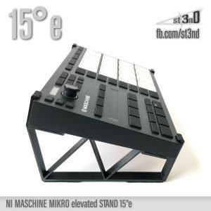 st3nD 3D printed stand for Native Instruments Maschine Mikro Mk3, 15 degree, raised by 40 mm, alternate product photo