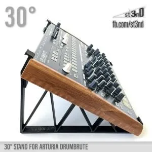 st3nD 3D printed stand for Arturia Drumbrute, 30 degree, alternate product photo (controller)