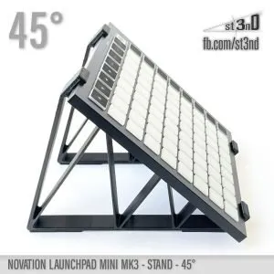 st3nD 3D printed stand for Novation Launchpad Mini MK3, 45 degree, alternate product photo (daw controller)