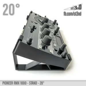st3nD 3D printed stand for Pioneer RMX-1000, 20 degree, alternate product photo (dj device)