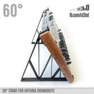 st3nD 3D printed stand for Arturia Drumbrute, 60 degree, alternate product photo (drum machine)