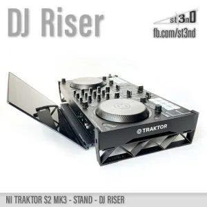 st3nD dj riser 3D printed stand for NI Traktor S2 MK3, alternate product photo (dj accessory)