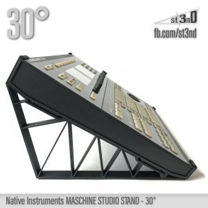st3nD 3D printed stand for Native Instruments Maschine Studio, 30 degree, alternate product photo (sequencer)