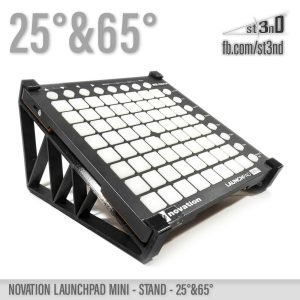 st3nD dual 3D printed stand for Novation Launchpad Mini, 25 degree and 65 degree (home studio)