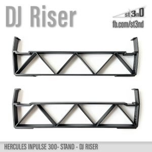 st3nD dj riser 3D printed stand for Hercules Djcontrol Inpulse 300 (Mk1) (dj equipment)