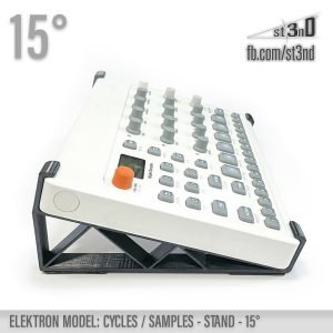 st3nD 3D printed stand for Elektron Model Cycles / Samples, 15 degree, alternate product photo (synth accessory)