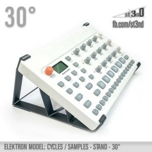 st3nD 3D printed stand for Elektron Model Cycles / Samples, 30 degree, alternate product photo (synth accessory)