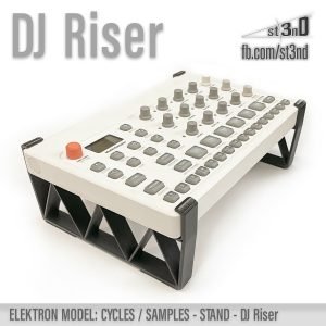 st3nD dj riser 3D printed stand for Elektron Model Cycles / Samples, alternate product photo (dj accessory)