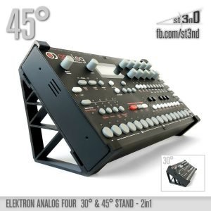 st3nD dual 3D printed stand for Elektron Analog Four MK1 / Analog Rytm MK1, 30 degree and 45 degree (studio accessory)