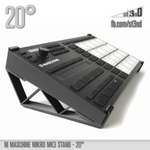 st3nD 3D printed stand for Native Instruments Maschine Mikro Mk3, 20 degree (sequencer)