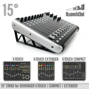 st3nD 3D printed stand for Behringer X-Touch / Compact / Extender, 15 degree (studio accessory)