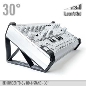 st3nD 3D printed stand for Behringer TD-3 / RD-6, 30 degree (studio accessory)