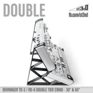 st3nD double 3D printed stand for Behringer TD-3 / RD-6 (30 degree and 65 degree), alternate product photo