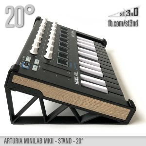 st3nD 3D printed stand for Arturia Minilab MkII, 20 degree, alternate product photo (Minilab Mk2)