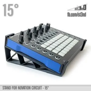 st3nD 3D printed stand for Novation Circuit, 15 degree (synth)