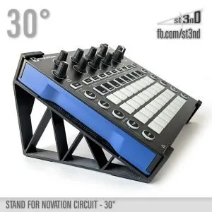 st3nD 3D printed stand for Novation Circuit, 30 degree (synth)