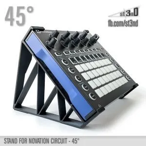 st3nD 3D printed stand for Novation Circuit, 45 degree (synth)