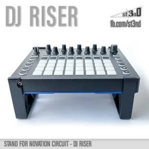 st3nD dj riser 3D printed stand for Novation Circuit, alternate product photo (dj accessory)