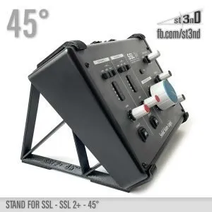 st3nD 3D printed stand for Solid State Logic SSL 2+ Audio Interface, 45 degree