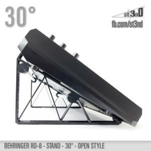 st3nD 3D printed stand for Behringer RD-8 / RD-9, 30 degree, open style, alternate product photo