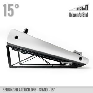 st3nD 3D printed stand for Behringer X-Touch One, 15 degree, alternate product photo (studio accessory)