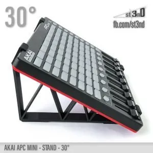 st3nD 3D printed stand for AKAI APC Mini (Mk1), 30 degree, alternate product photo (controller)