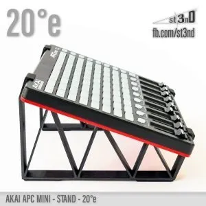 st3nD 3D printed stand for AKAI APC Mini (Mk1), 20 degree, elevated, alternate product photo (controller)