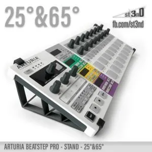 st3nD dual 3D printed stand for Arturia Beatstep Pro, 25 degree&65 degree (controller)