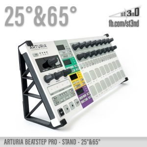 st3nD dual 3D printed stand for Arturia Beatstep Pro, 25 degree&65 degree, alternate product photo (controller)