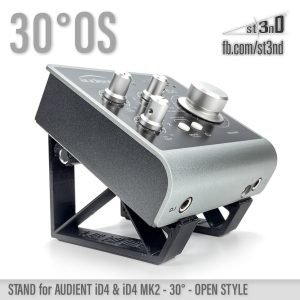 st3nD 3D printed stand for Audient iD4, 30 degree, open style (studio)