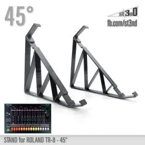 st3nD 3D printed stand for Roland TR-8, 45 degree (groovebox)