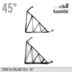 st3nD 3D printed stand for Roland TR-8, 45 degree, alternate product photo (groovebox)