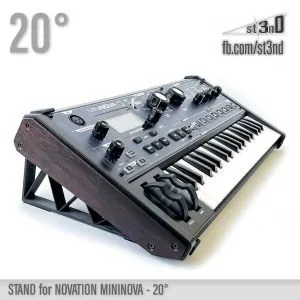 st3nD 3D printed stand for Novation Mininova, 20 degree (keyboard)