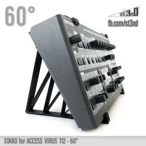st3nD 3D printed stand for Access Virus Ti2, 60 degree (desktop synth)
