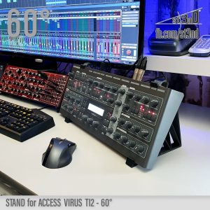st3nD 3D printed stand for Access Virus Ti2, 60 degree, alternate product photo (desktop synth)
