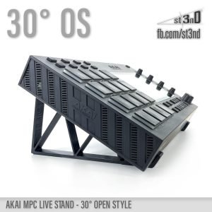 st3nD 3D printed stand for AKAI MPC Live, 30 degree, open style (studio device)