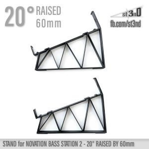 st3nD 3D printed stand for Novation Bass Station 2 / AFX Station, 20 degree, raised by 60 mm, alternate product photo