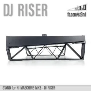 st3nD dj riser 3D printed stand for Native Instruments Maschine Mk3, alternate product photo (synth)